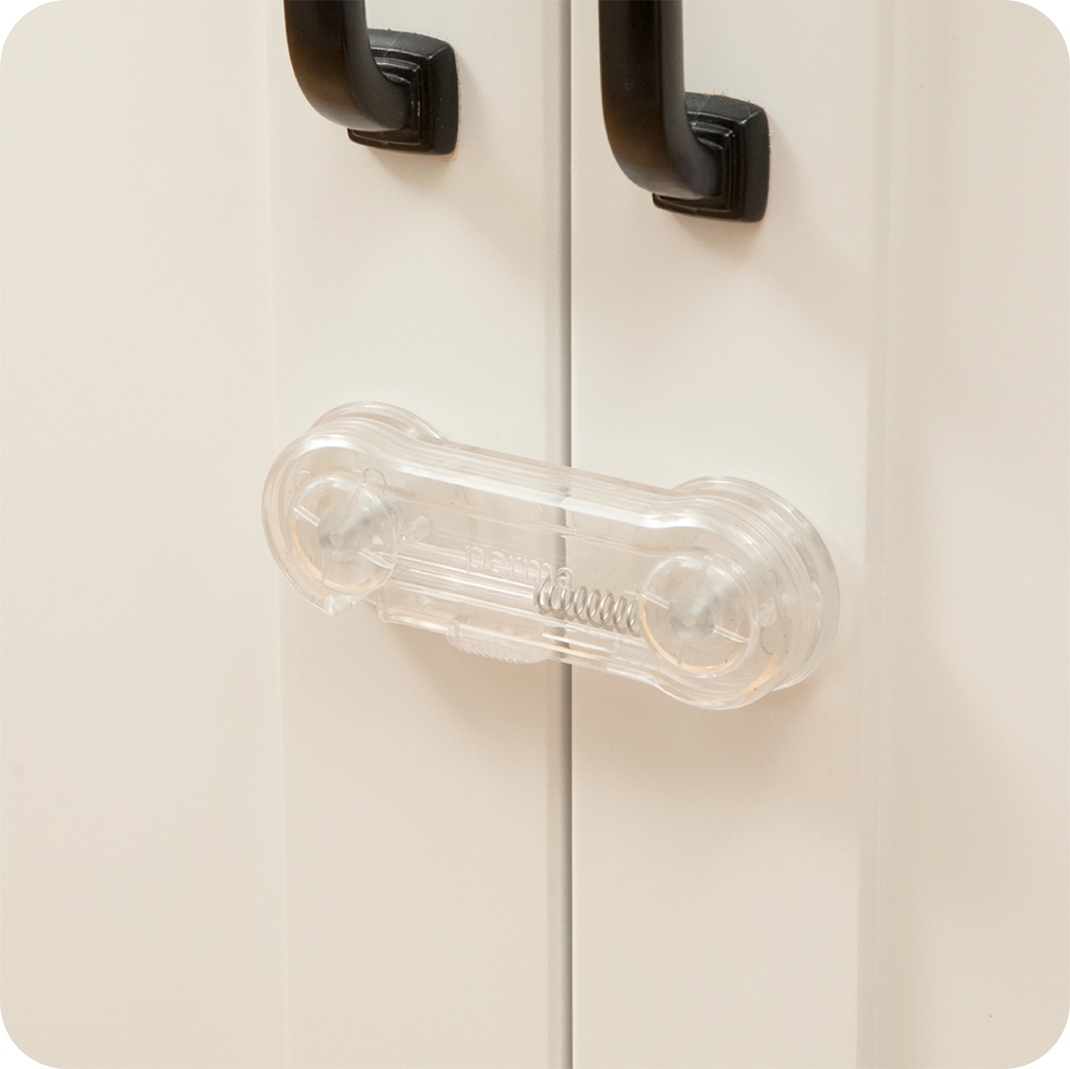 Adhesive Cabinet Latches | Clear