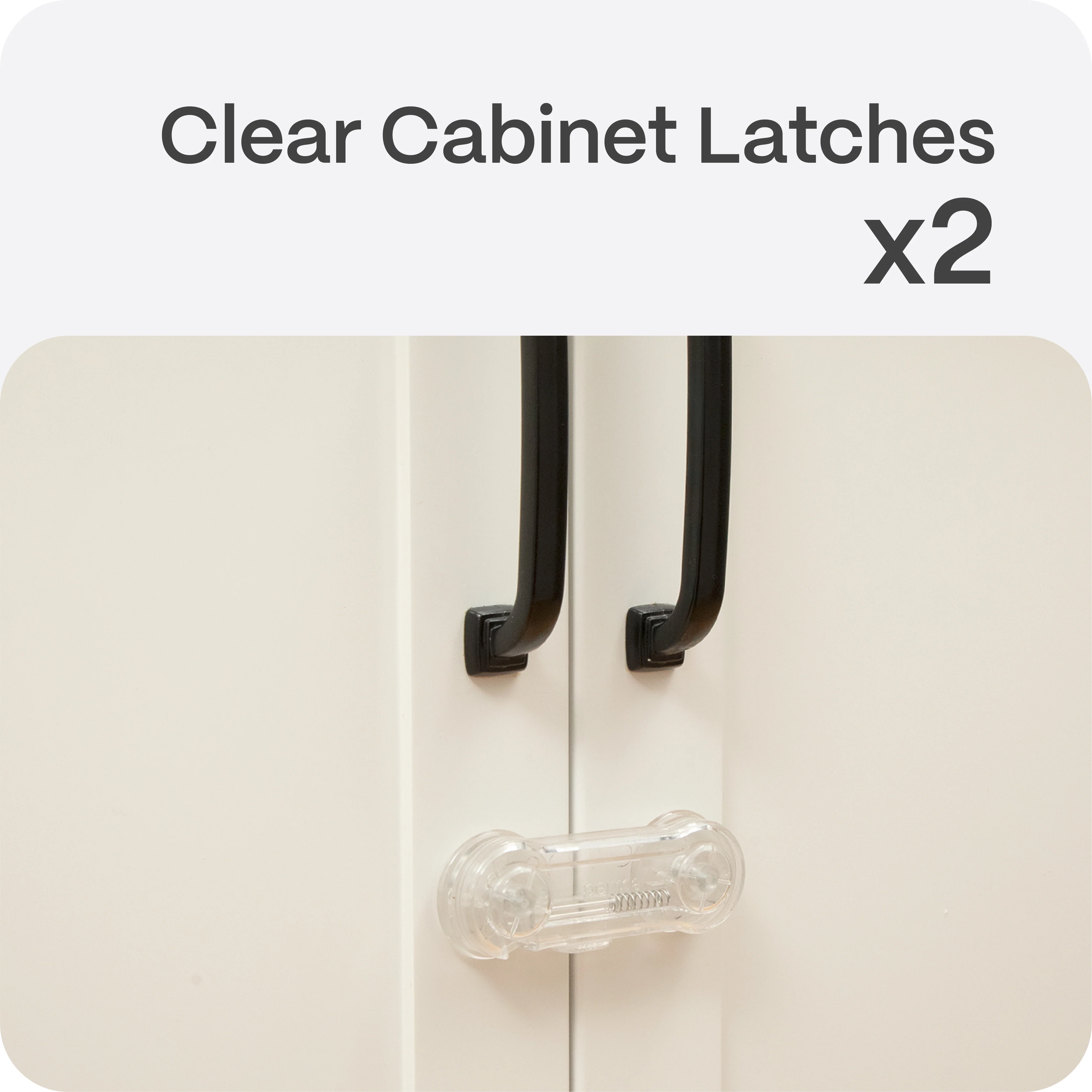 Adhesive Cabinet Latches | Clear - Image 7