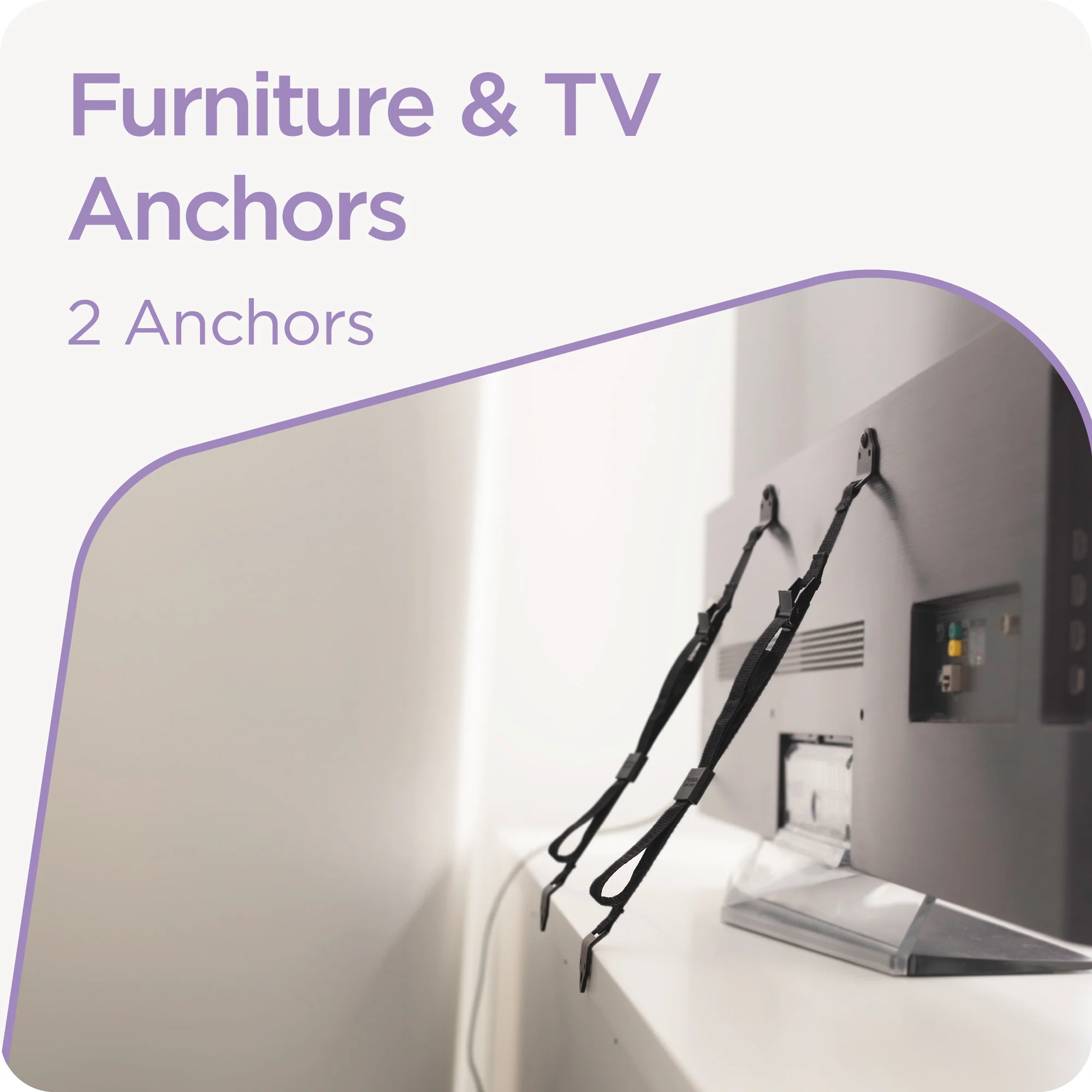 Adjustable Furniture & TV Anchors | Metal Frame - Image 8